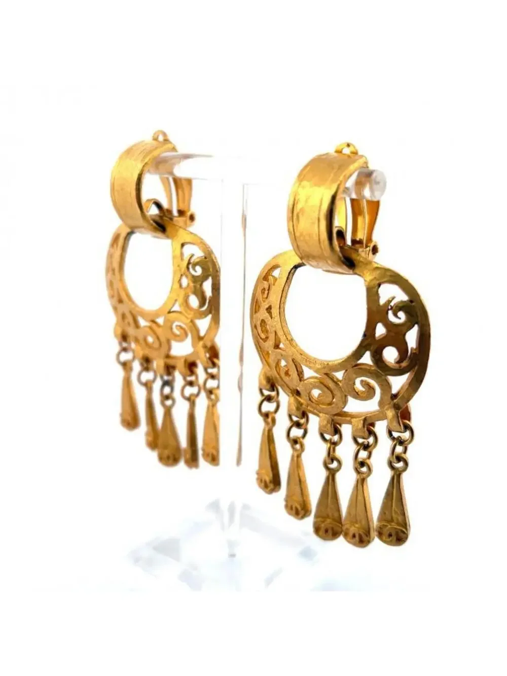 Chanel Cc Logo Clip-On Earrings Metal #247073C11B